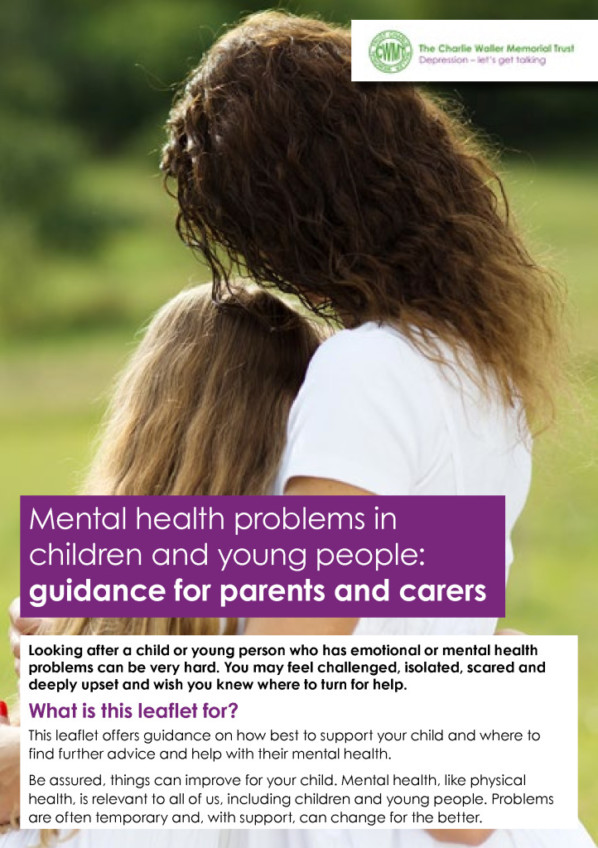 thumbnail of BANES Mental Health Guidance for Parents leaflet