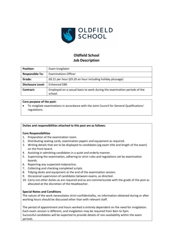 thumbnail of Exam Invigilator JD and PS