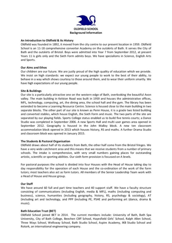 thumbnail of Oldfield_school_Background_Information