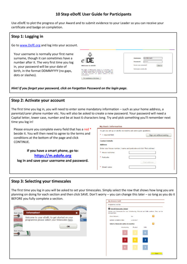 thumbnail of Programme-10-Step-eDofE-User-Guide-for-Participants