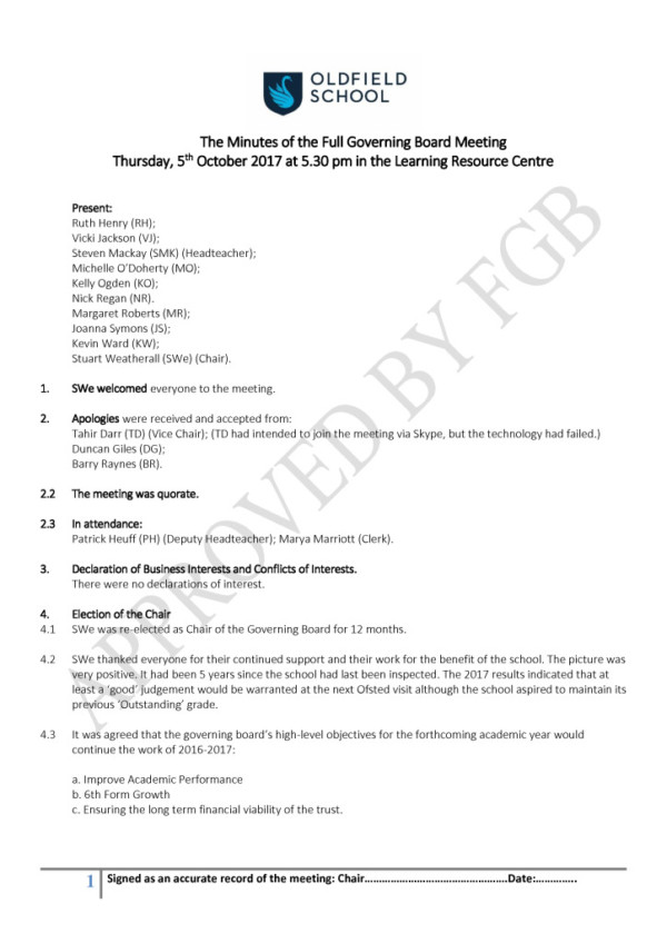 thumbnail of 1. FGB Minutes – 5th October 2017 – Approved 07.12.2017