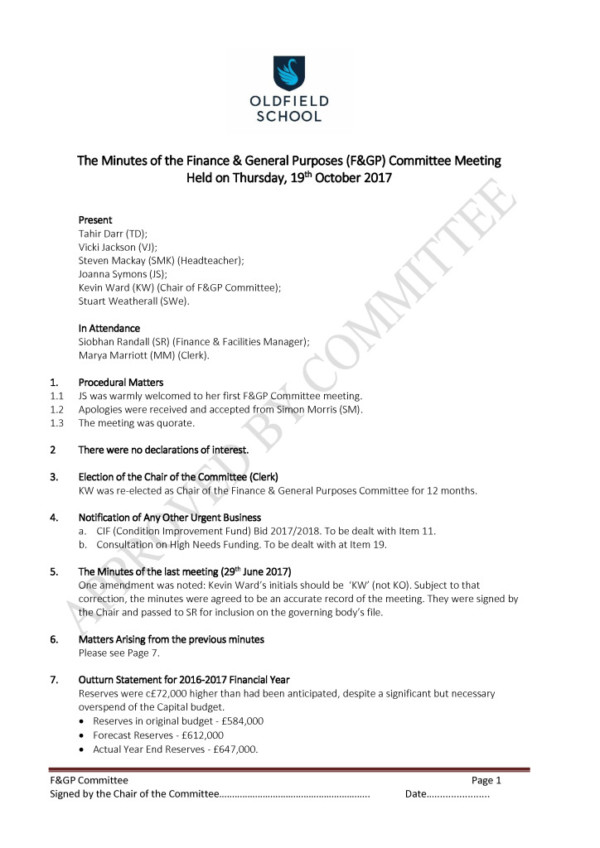 thumbnail of 1. F&GP – Minutes – 19Oct2017 – Approved 23.11.2017