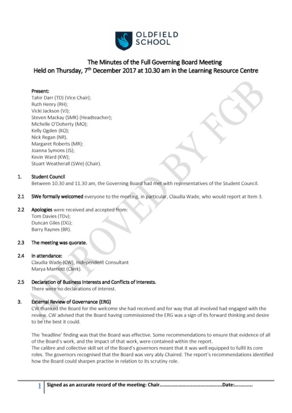 thumbnail of 2. FGB Minutes – 7th December 2017 – Approved 08.02.2018