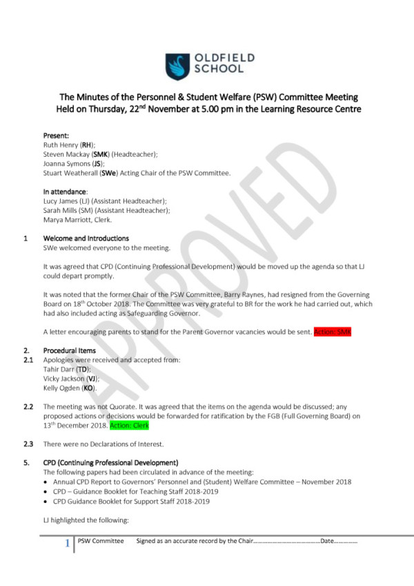thumbnail of 2. PSW Committee Minutes – 22Nov2018 – APPROVED