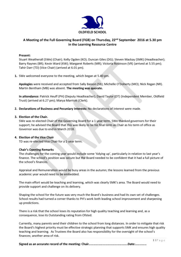 thumbnail of Full Governing Board 22.09.16