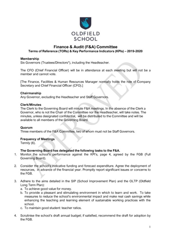 thumbnail of Finance & Audit Committee TORS 2019-2020