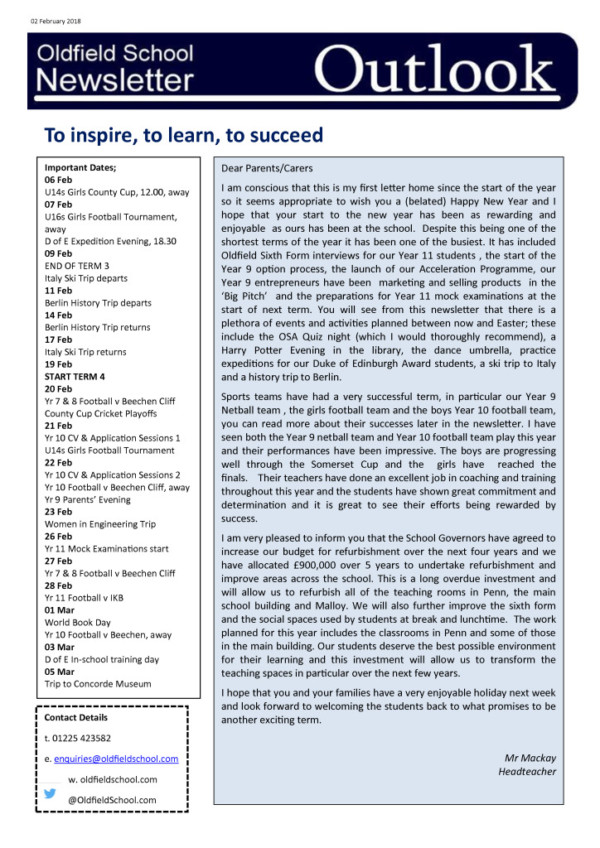 thumbnail of Outlook newsletter 02.02.18
