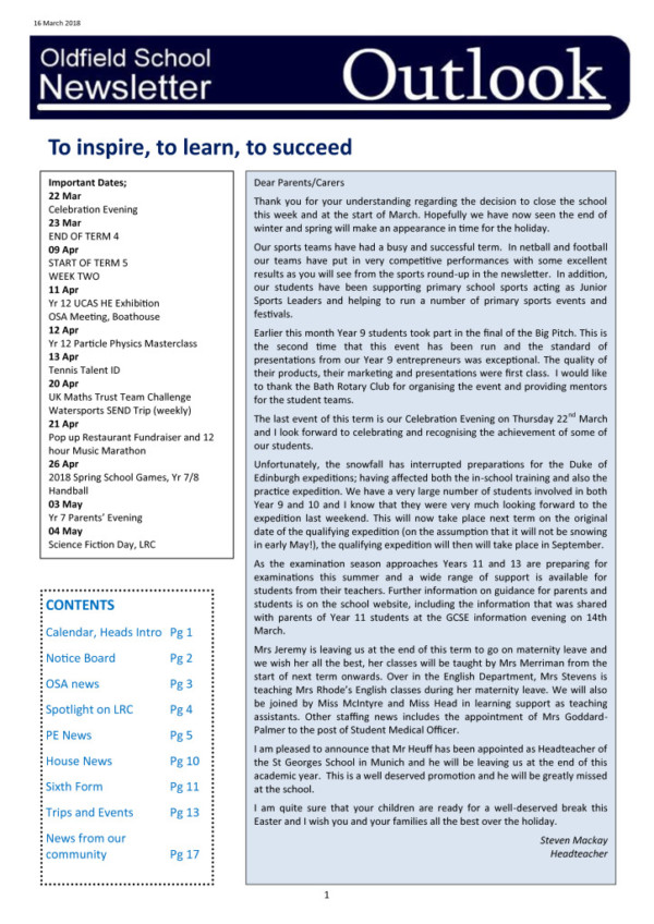 thumbnail of Outlook newsletter 22.03.18