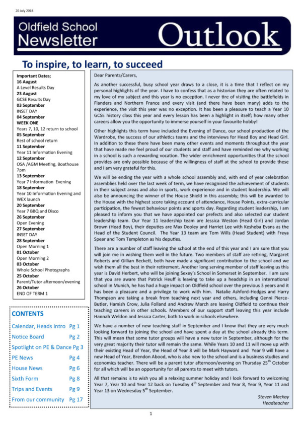 thumbnail of Outlook newsletter 20.07.18