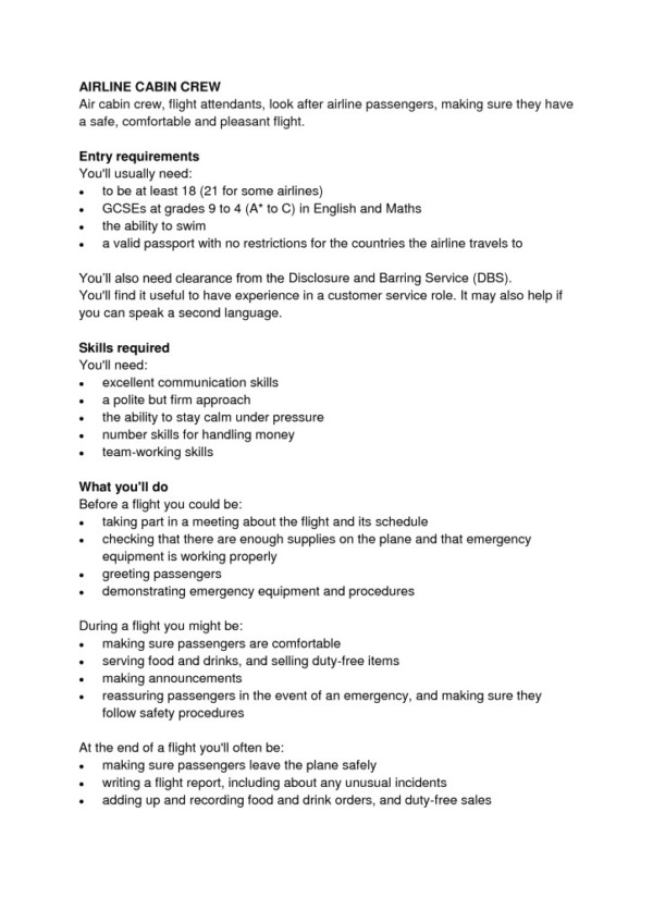 thumbnail of Airline Cabin Crew