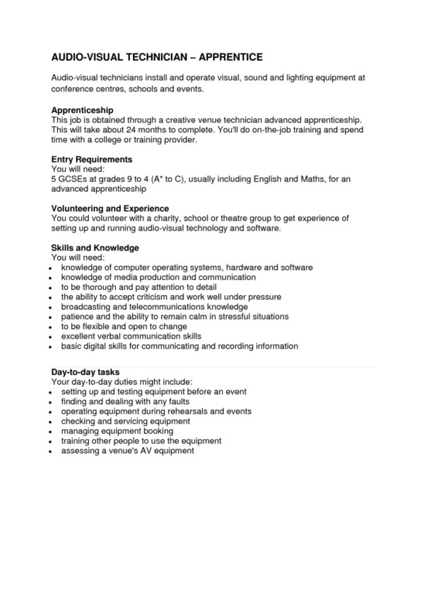 thumbnail of Audio Visual Technician