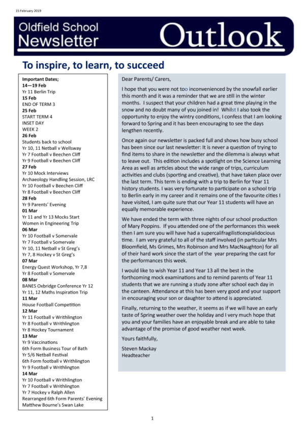 thumbnail of Outlook newsletter 15.02.19