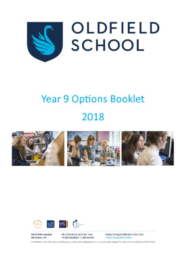 thumbnail of Year 9 Options Booklet 2018 FINAL