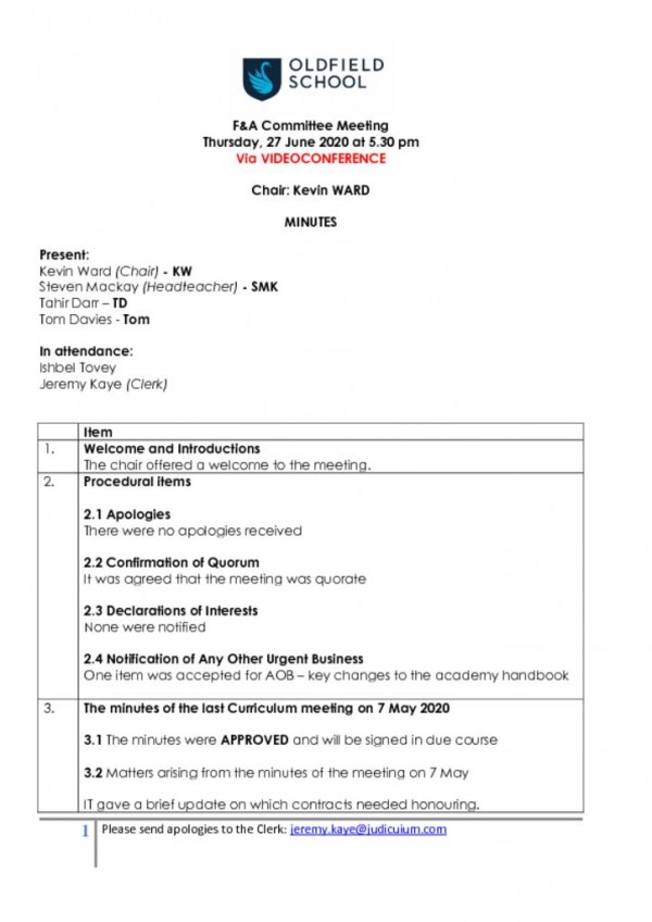 thumbnail of OLDFIELD – MINUTES FA – 270620