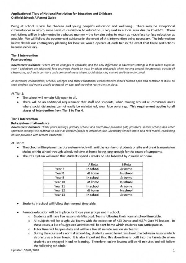 thumbnail of Tiers 1-4 Learning Arrangements – Parent Version