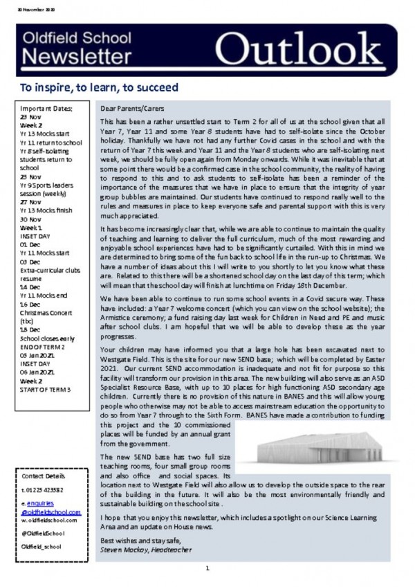thumbnail of Outlook newsletter 20.11.20