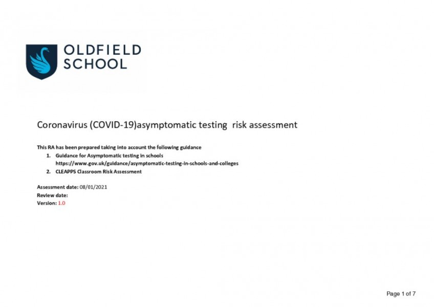 thumbnail of Testing Risk Assessment 1.0