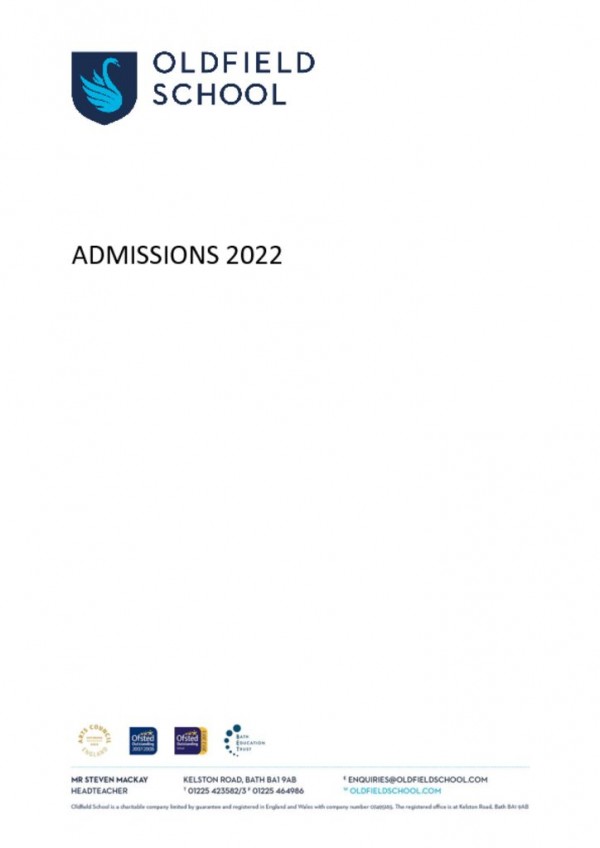 thumbnail of ADMISSIONS BOOKLET 2022