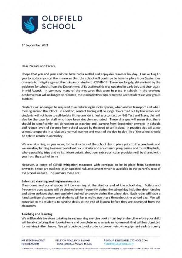 thumbnail of Start of Term Letter 1.9.21