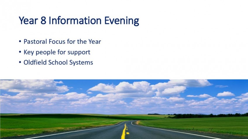thumbnail of Year 8 Information Evening Presentation