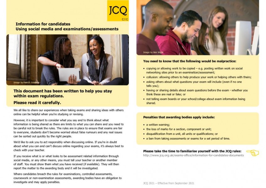 thumbnail of Information for candidates – Social Media