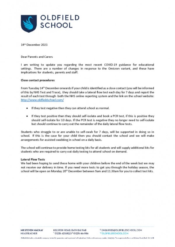 thumbnail of Covid update 14th December 2021