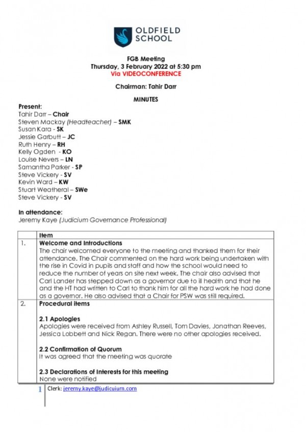 thumbnail of MINUTES – OLDFIELD – FGB 030222