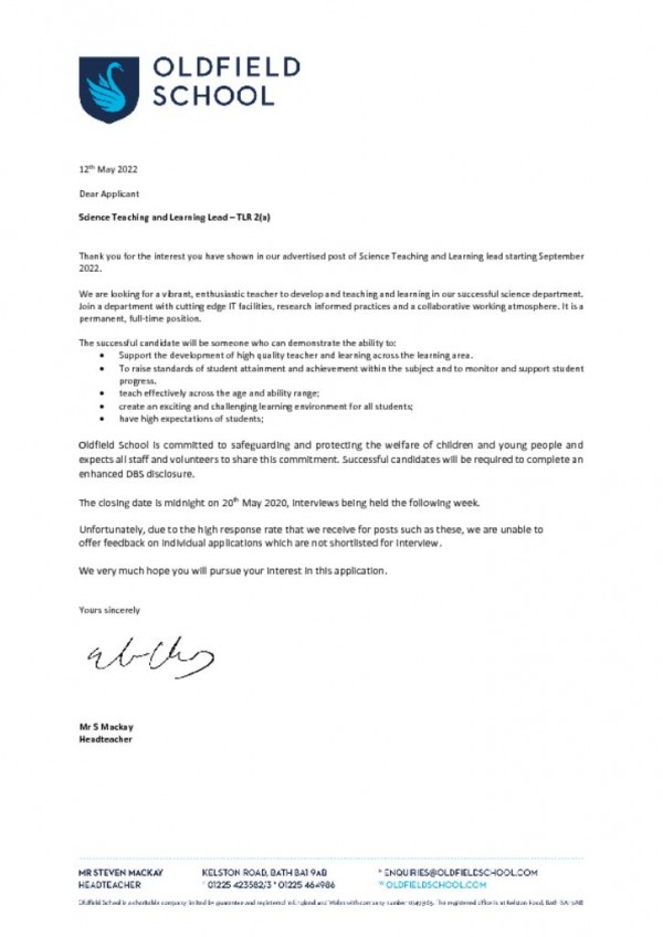thumbnail of Letter to candidates
