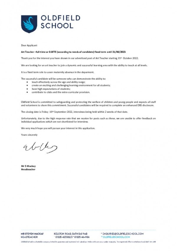 thumbnail of Art Letter to Candidates Sep 2022