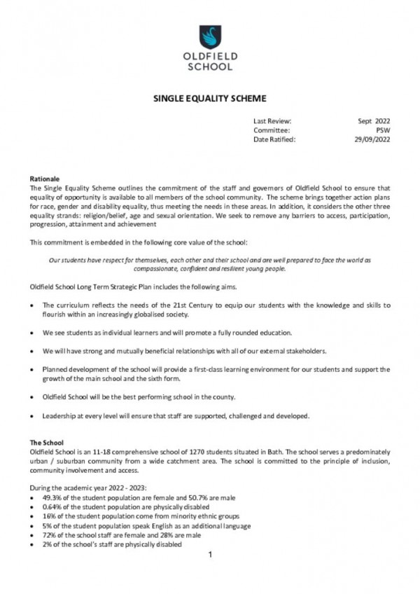 thumbnail of Single Equality Scheme 2022 PSW_