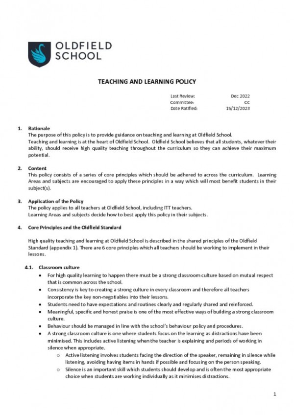 thumbnail of Teaching and Learning Policy CC 2022_