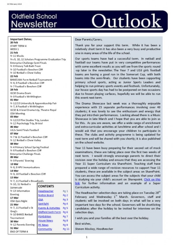 thumbnail of Outlook newsletter 10.02.23