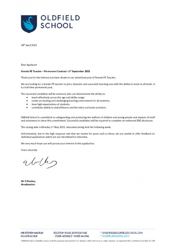 thumbnail of Letter to candidate April 2023