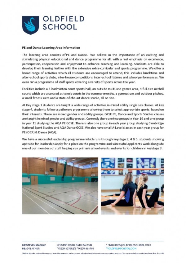 thumbnail of PE and Dance Learnng Area 2023
