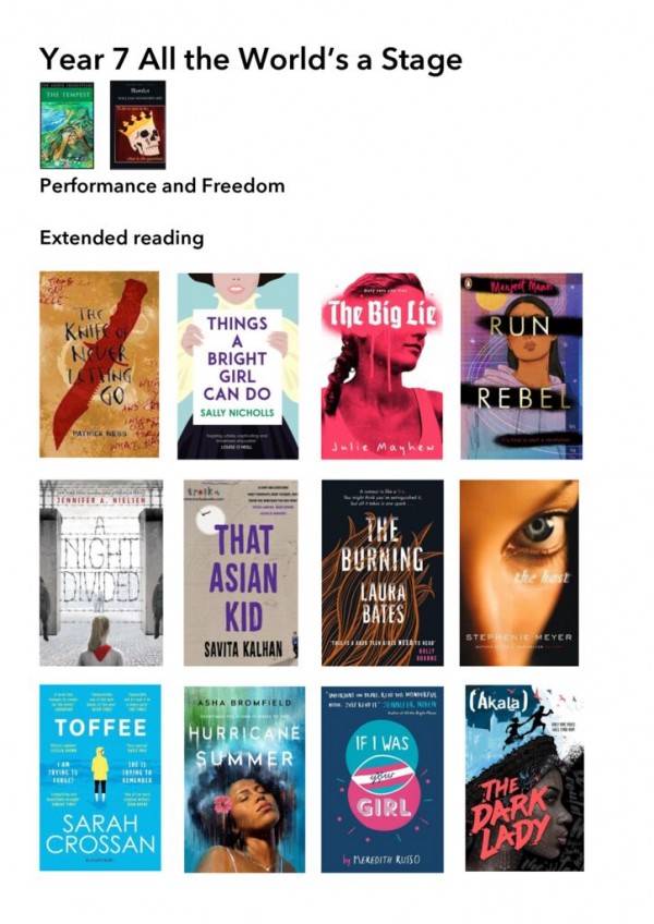 thumbnail of Booklet A4 – 2023 Year 7 All The World’s A Stage Reading List