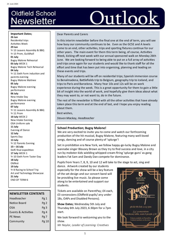 Newsletter 23.06.23