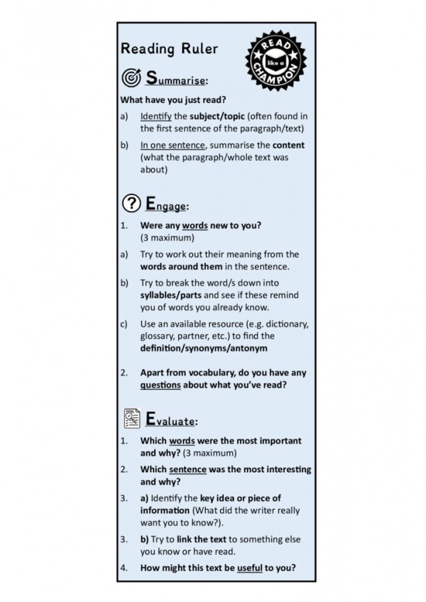 thumbnail of Reading Ruler