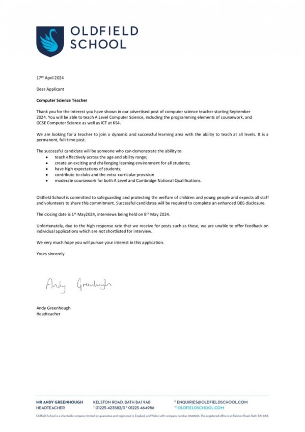 thumbnail of Letter to Candidates April 2024