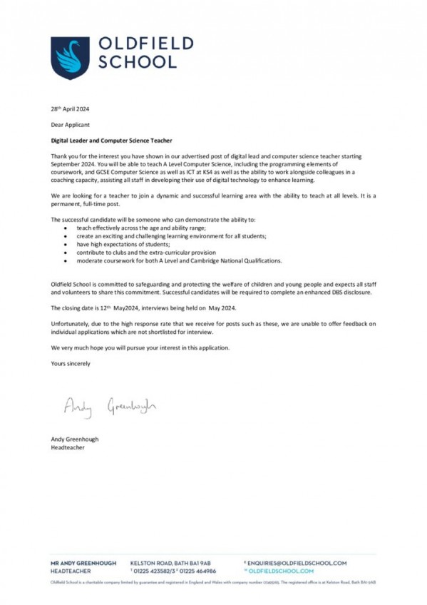 thumbnail of Letter to Candidates April 2024